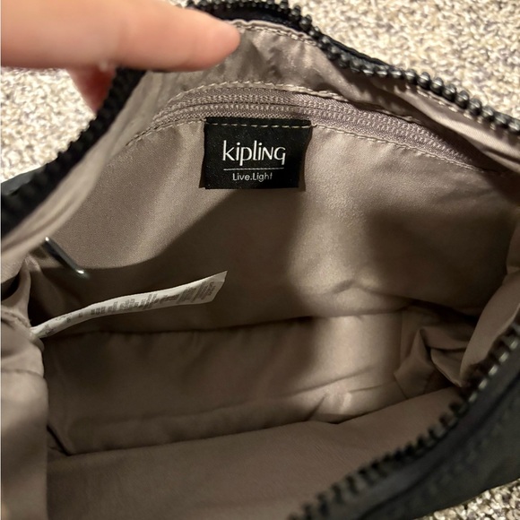 NWOT Kipling Ayda Nylon Shoulder Bag - Black - Picture 5 of 7